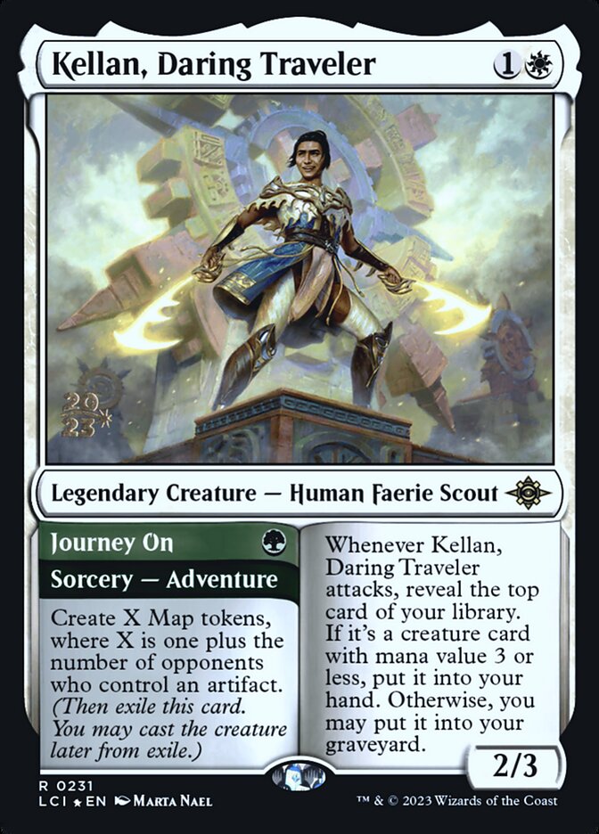 Kellan, Daring Traveler // Journey On, The Lost Caverns of Ixalan Promos · 0231