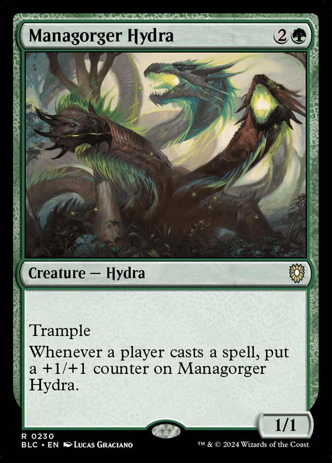 Managorger Hydra, Bloomburrow Commander · 0230