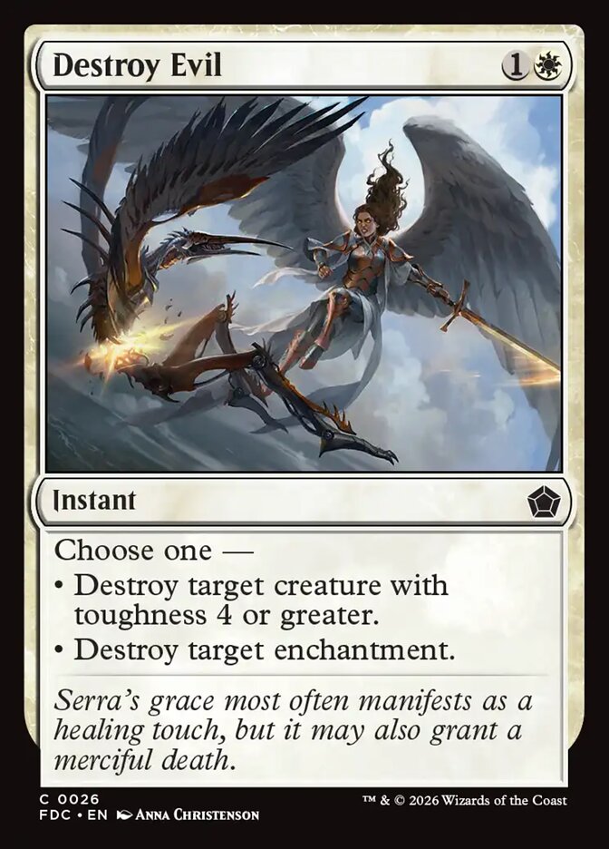 Destroy Evil, Foundations Commander · 0026