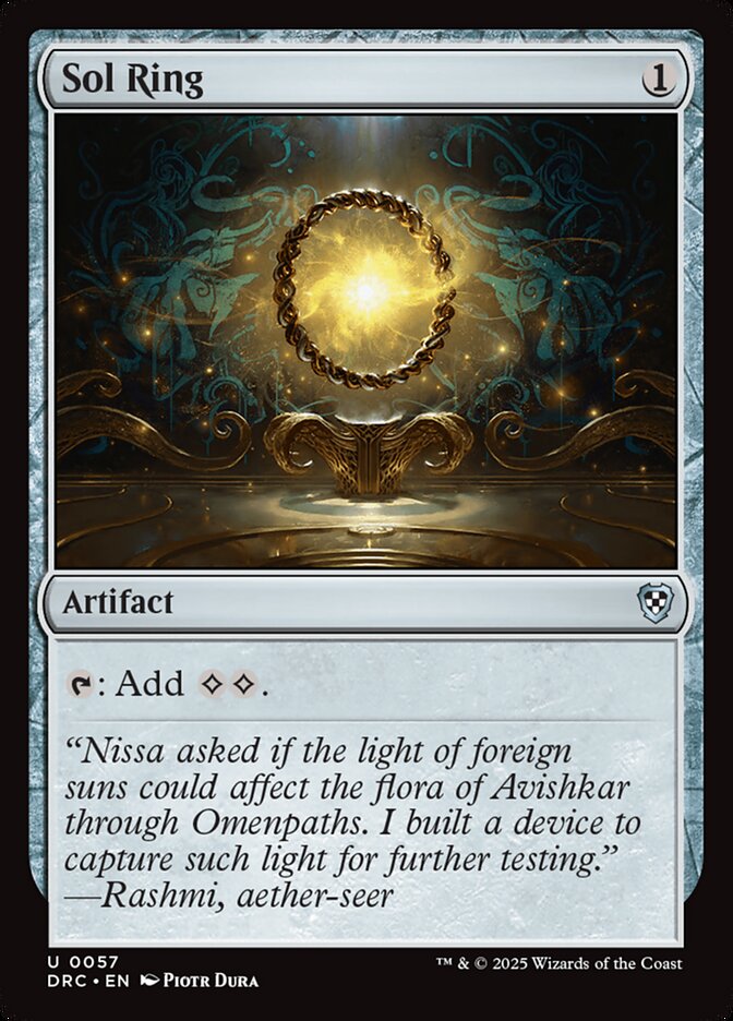 Sol Ring, Aetherdrift Commander · 0057