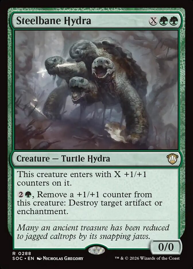 Steelbane Hydra, Secrets of Strixhaven Commander · 0288