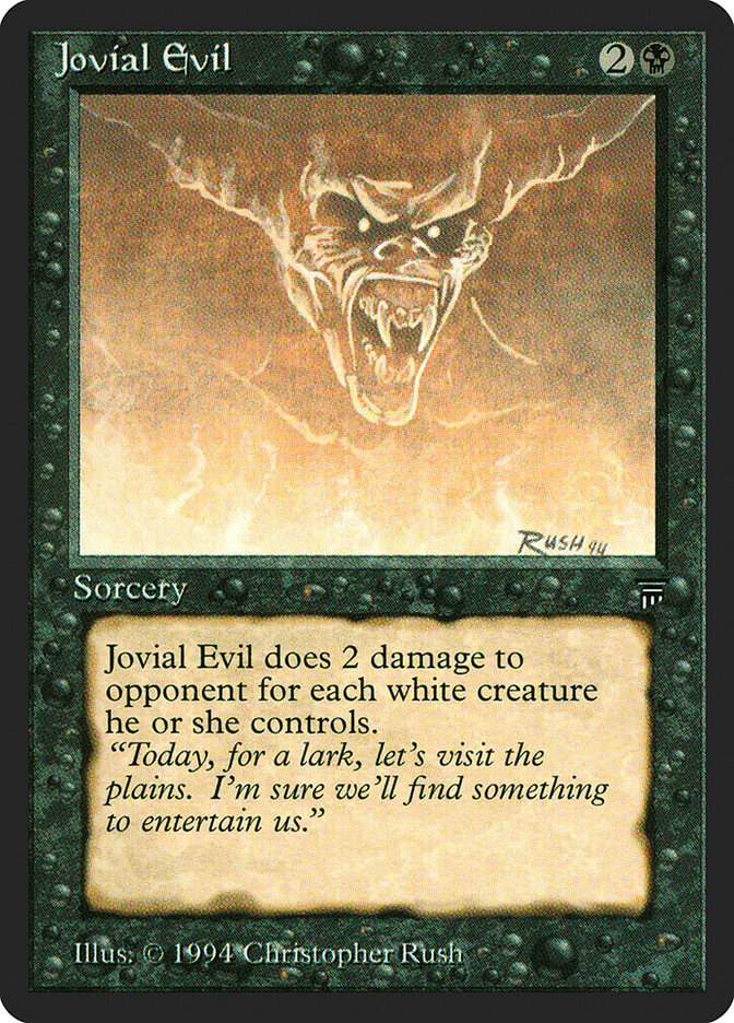 Jovial Evil, Legends · 109