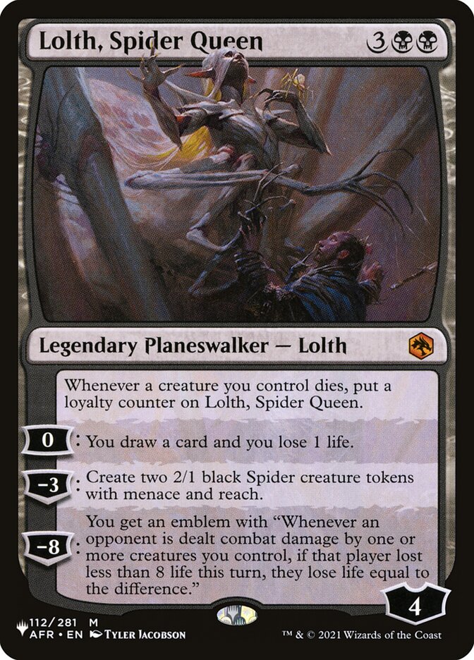 Lolth, Spider Queen, The List · afr-112