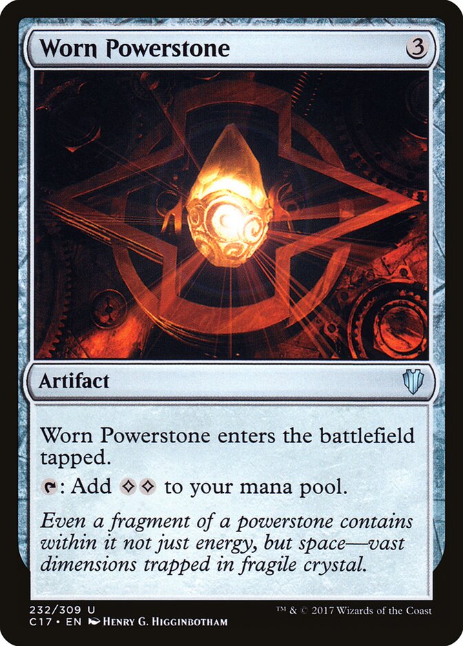 Worn Powerstone, Commander 2017 · 232/309