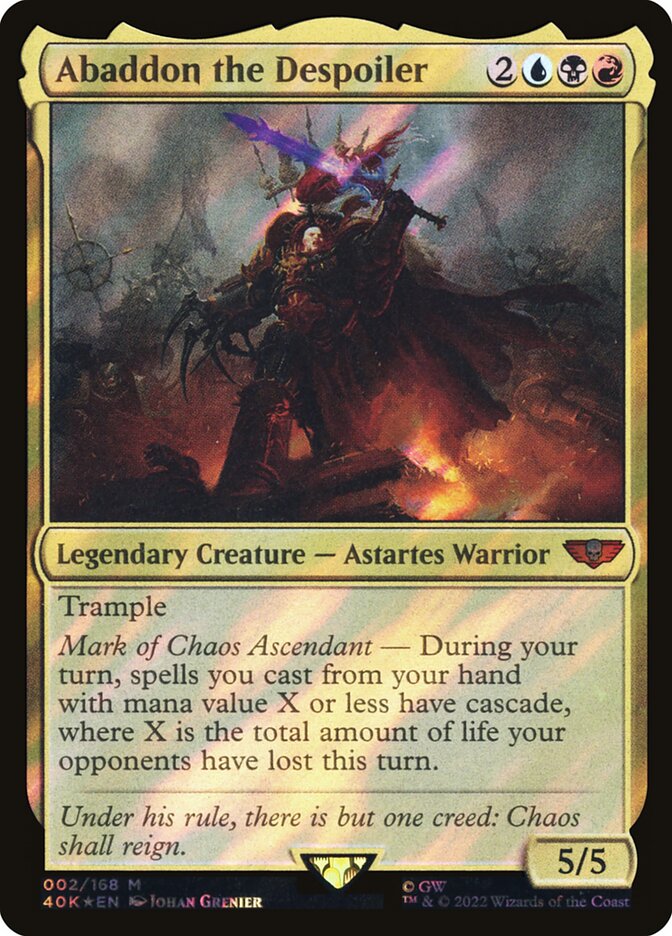 Abaddon the Despoiler, Warhammer 40,000 Commander · 002/617