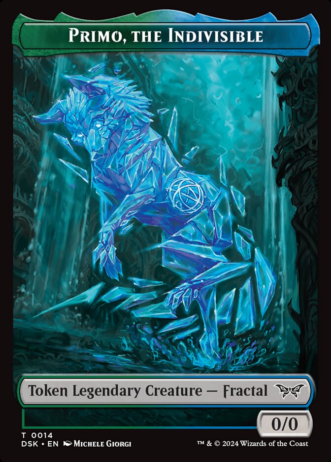 Primo, the Indivisible, Duskmourn: House of Horror Tokens · 0014