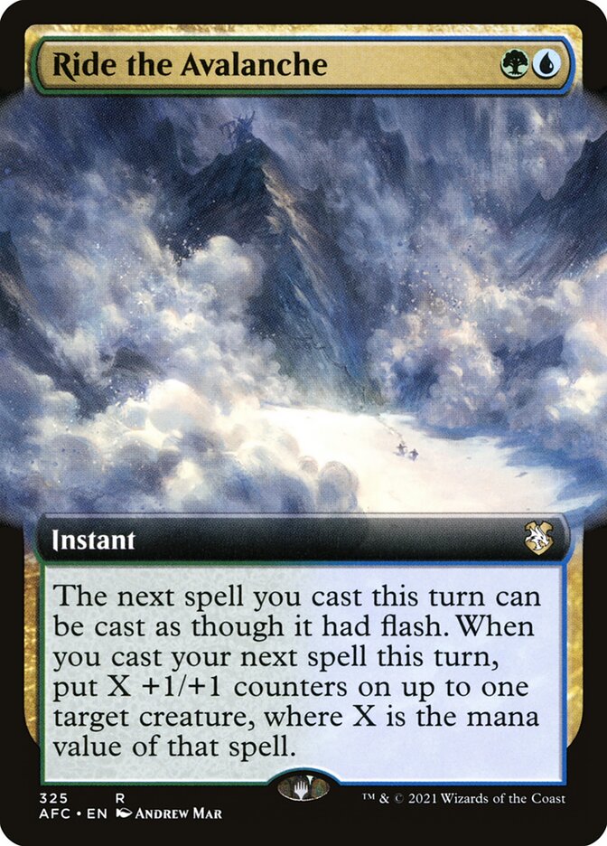 Ride the Avalanche, Forgotten Realms Commander · 325
