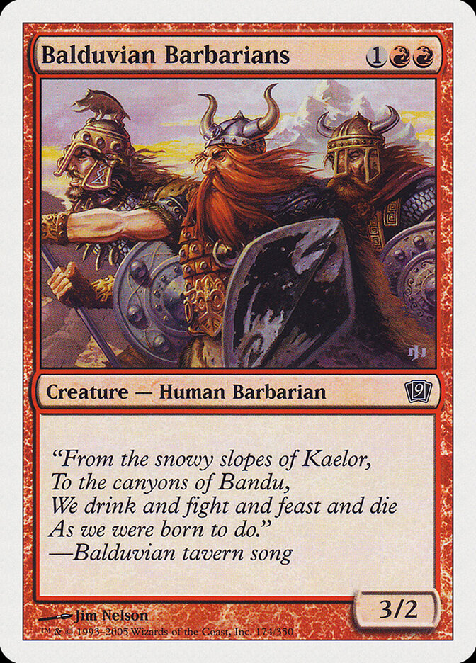 Balduvian Barbarians, Ninth Edition · 174/350
