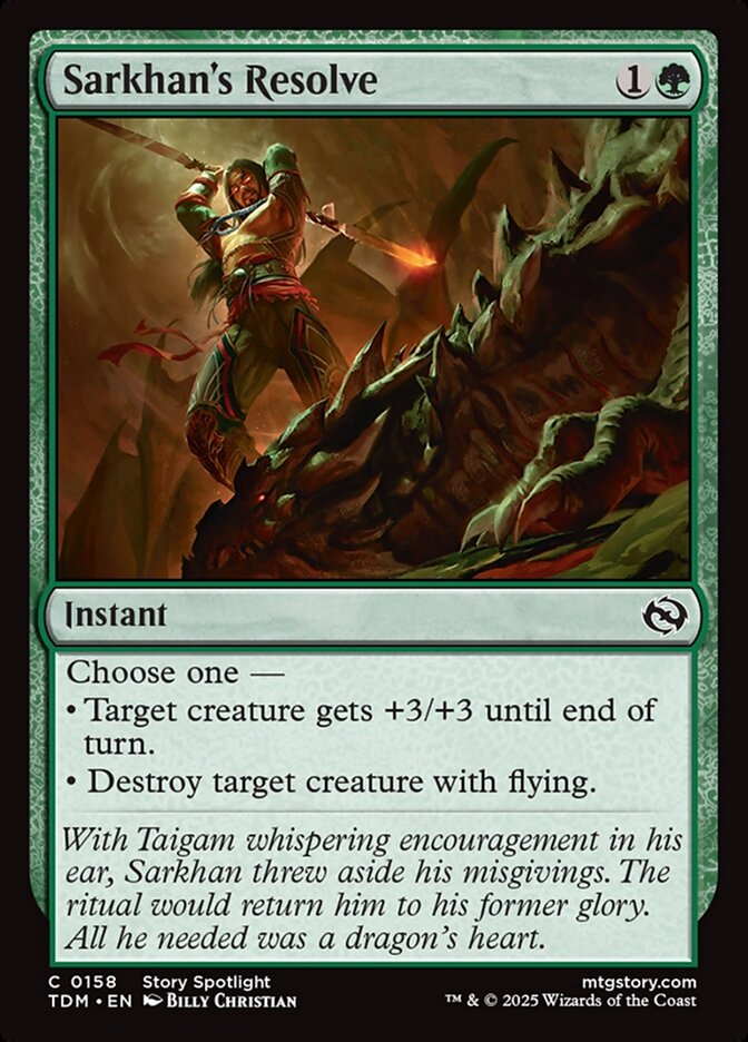 Sarkhan's Resolve, Tarkir: Dragonstorm · 0158