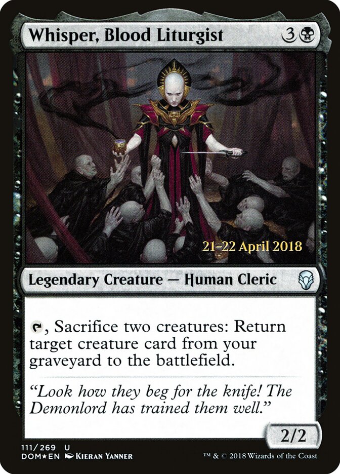 Whisper, Blood Liturgist, Dominaria Promos · 111/269