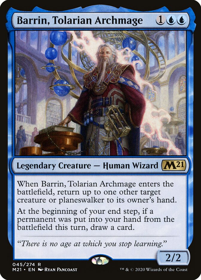 Barrin, Tolarian Archmage, Core Set 2021 · 045/274