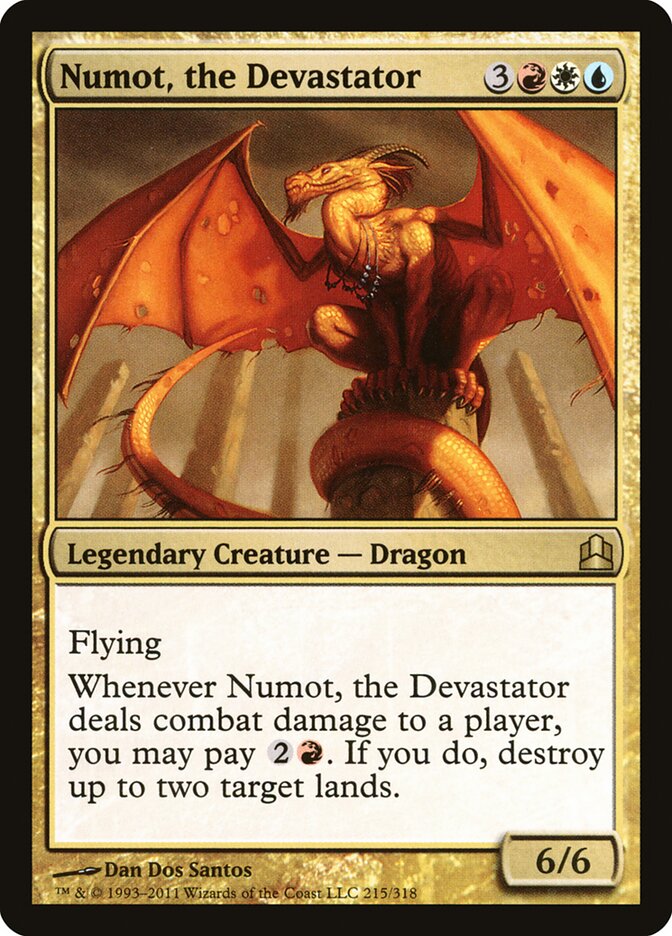 Numot, the Devastator, Commander 2011 · 215/318