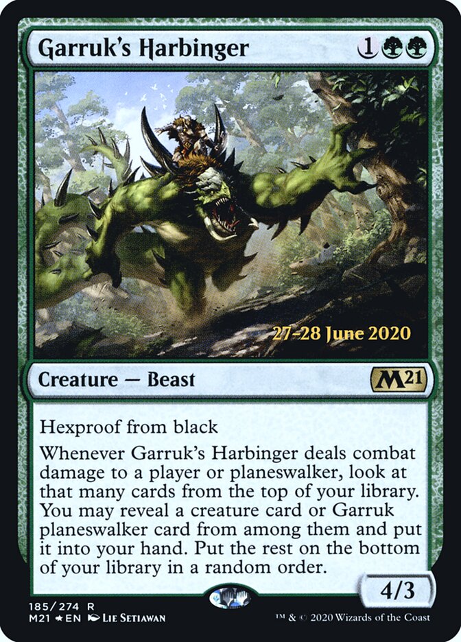 Garruk's Harbinger, Core Set 2021 Promos · 185/274