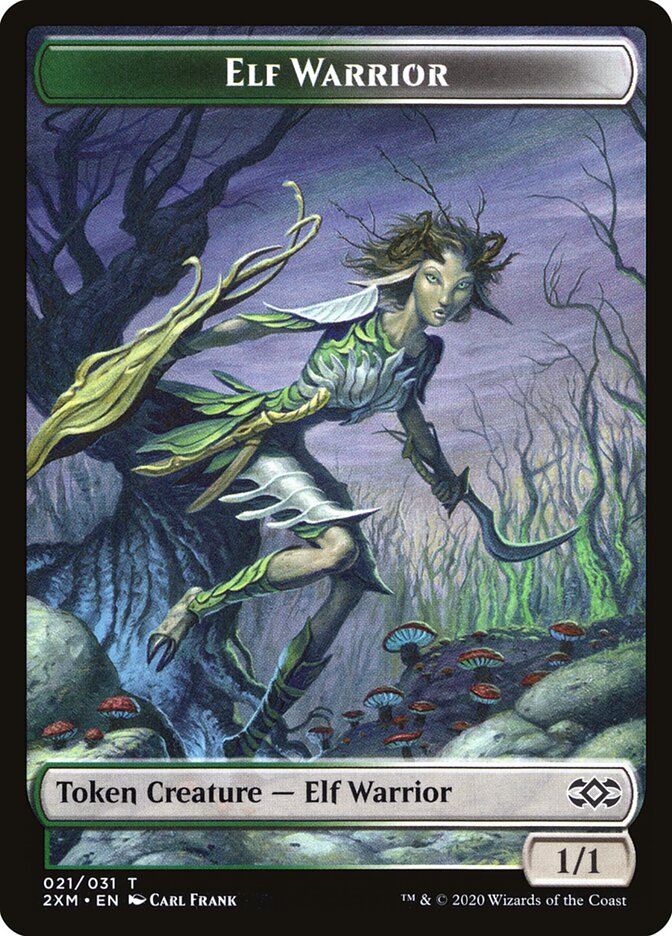 Elf Warrior, Double Masters Tokens · 021