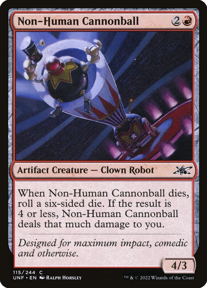 Non-Human Cannonball, Unfinity · 115/244