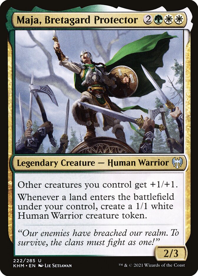 Maja, Bretagard Protector, Kaldheim · 222/285