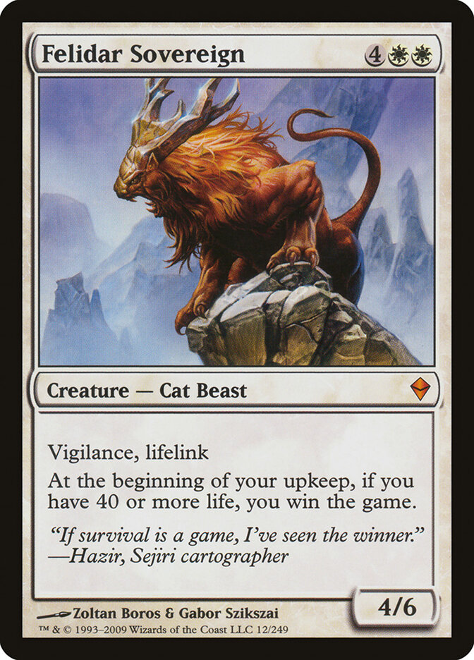 Felidar Sovereign, Zendikar · 12/249