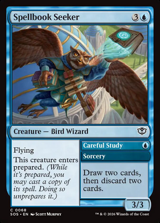 Spellbook Seeker // Careful Study, Secrets of Strixhaven · 0068