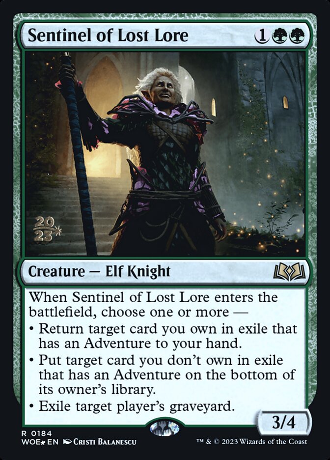 Sentinel of Lost Lore, Wilds of Eldraine Promos · 0184