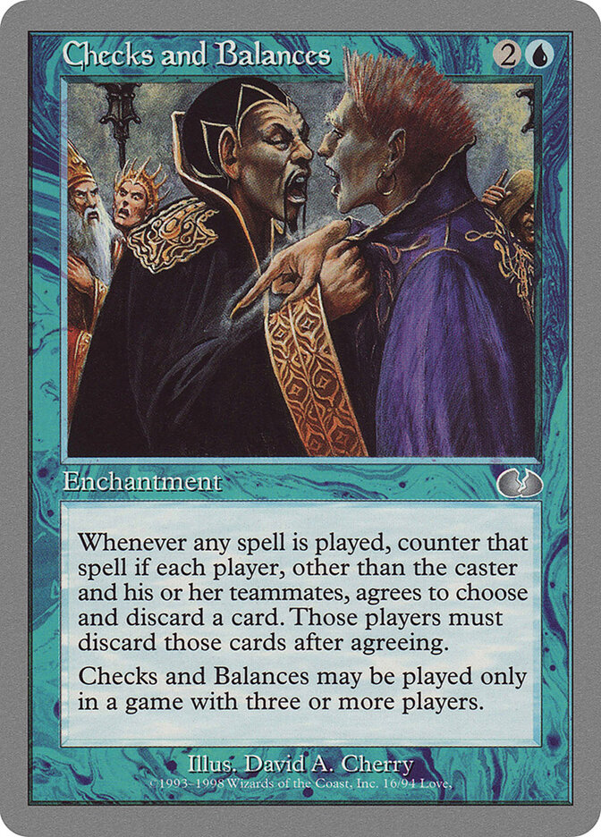Checks and Balances, Unglued · 16/94