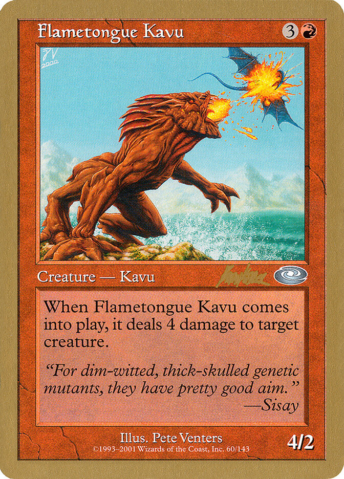 Flametongue Kavu, World Championship Decks 2002 · bk60