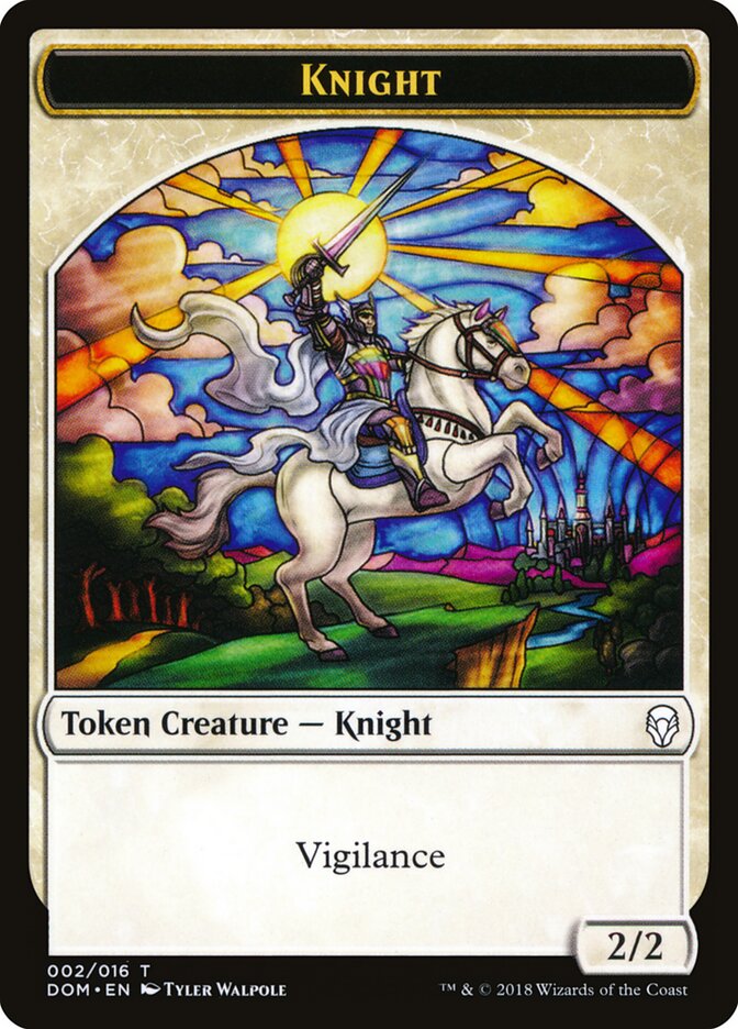 Knight, Dominaria Tokens · 002