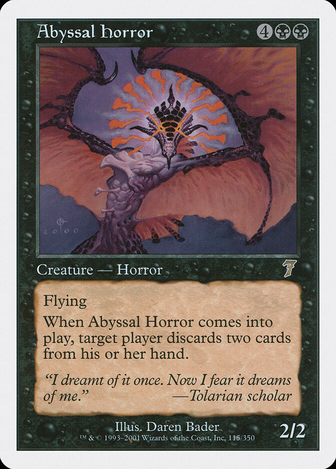 Abyssal Horror, Seventh Edition · 115/350