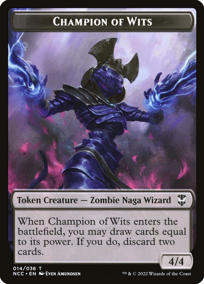 Champion of Wits, New Capenna Commander Tokens · 014