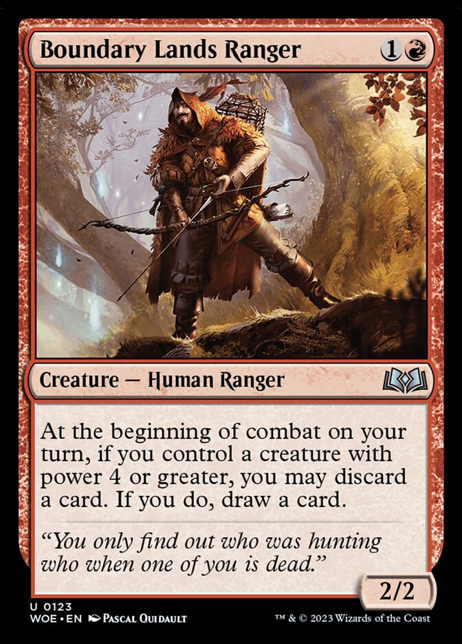 Boundary Lands Ranger, Wilds of Eldraine · 0123