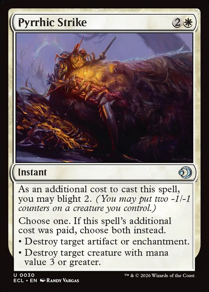 Pyrrhic Strike, Lorwyn Eclipsed · 0030