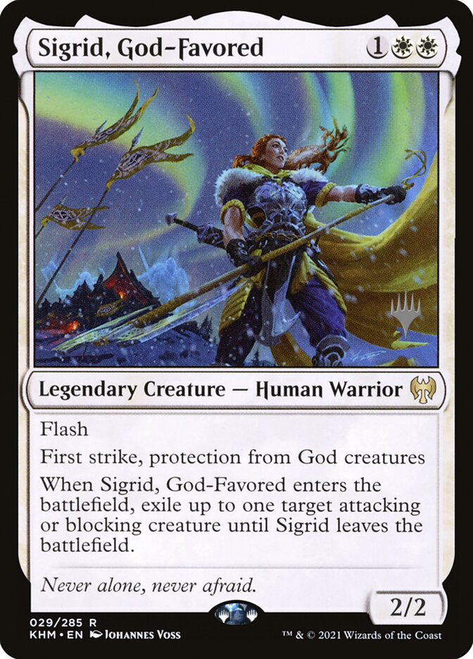 Sigrid, God-Favored, Kaldheim Promos · 029/285