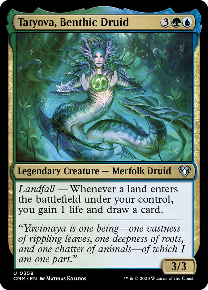 Tatyova, Benthic Druid, Commander Masters · 0358