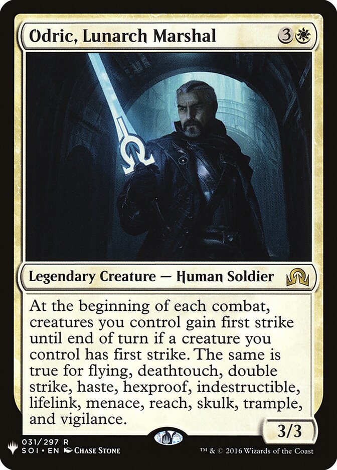 Odric, Lunarch Marshal, The List · soi-31
