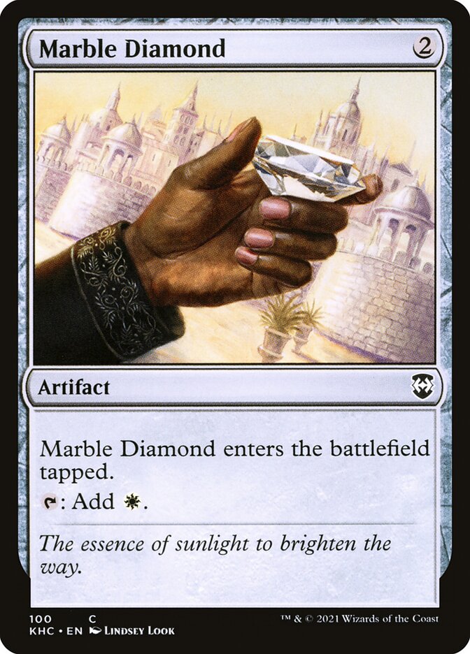Marble Diamond, Kaldheim Commander · 100