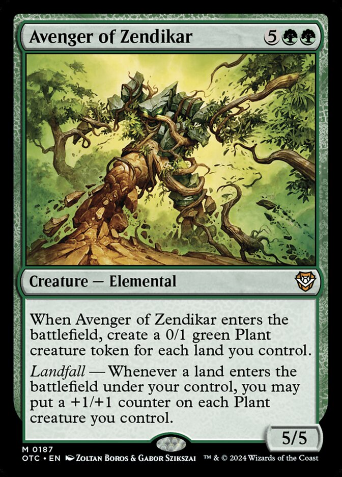 Avenger of Zendikar, Outlaws of Thunder Junction Commander · 0187