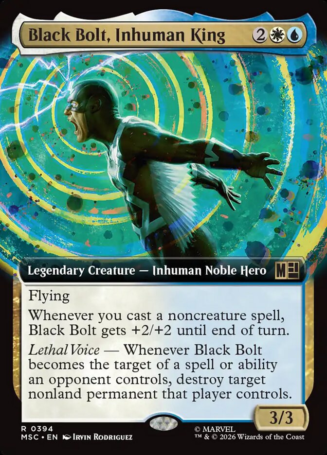 Black Bolt, Inhuman King, Marvel Super Heroes Commander · 0394