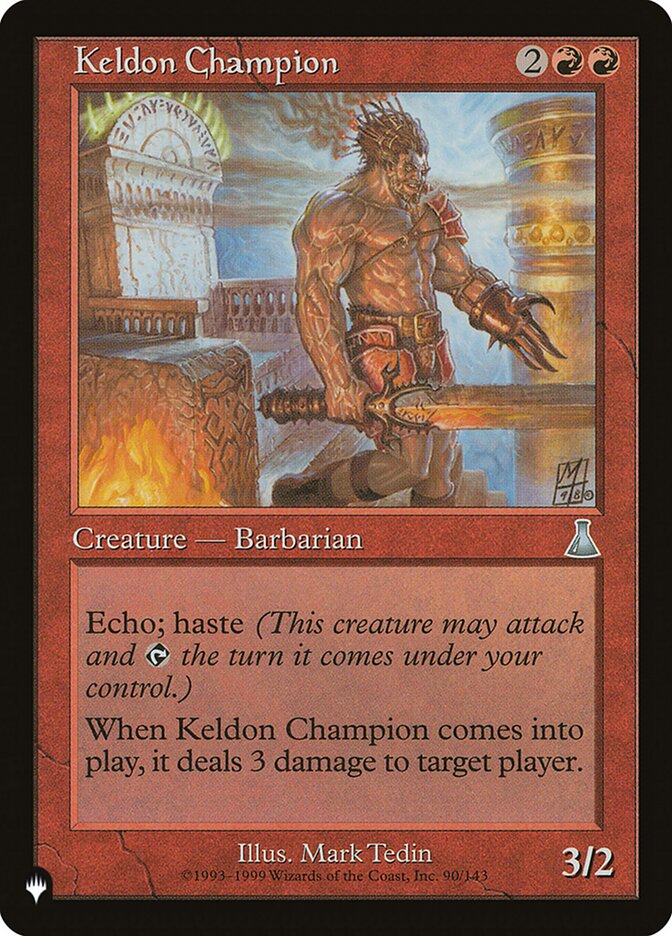 Keldon Champion, The List · uds-90