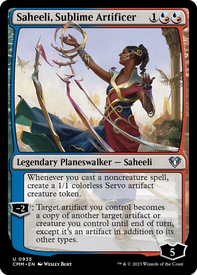 Saheeli, Sublime Artificer, Commander Masters · 0935