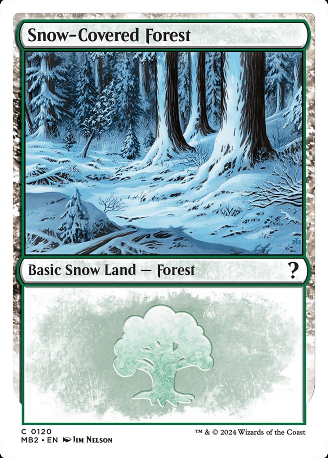 Snow-Covered Forest, Mystery Booster 2 · 0120