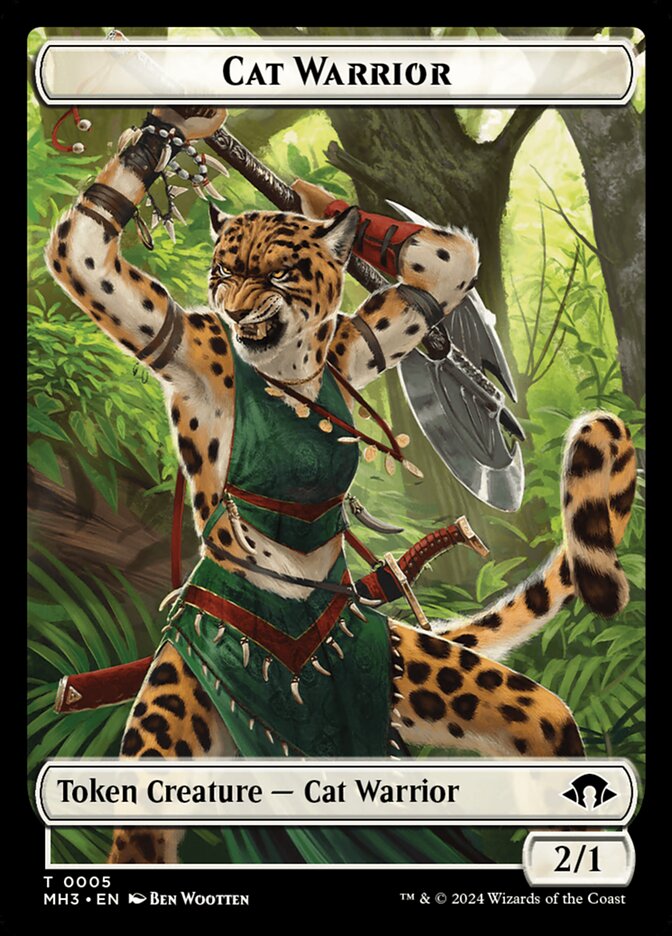 Cat Warrior, Modern Horizons 3 Tokens · 0005