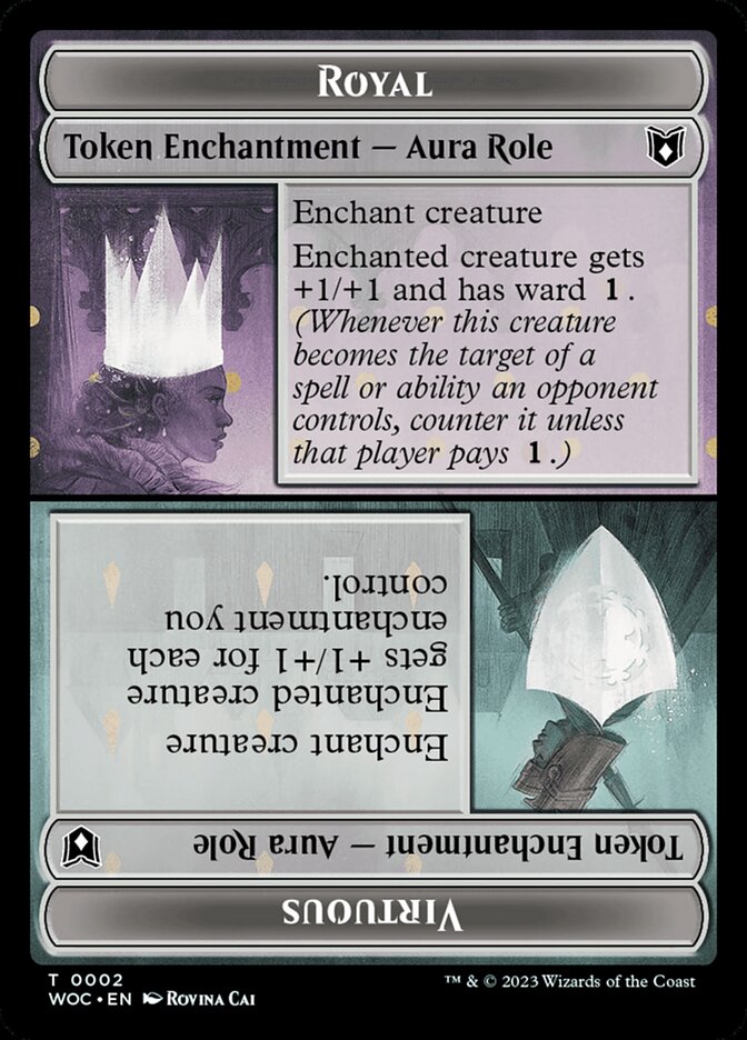 Royal // Virtuous, Wilds of Eldraine Commander Tokens · 0002