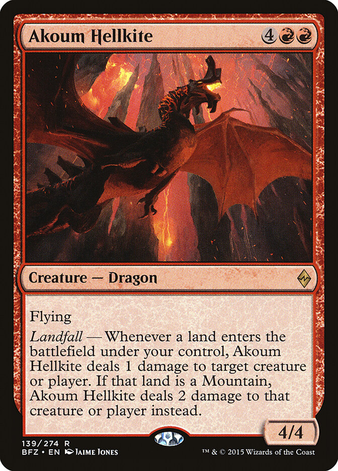 Akoum Hellkite, Battle for Zendikar · 139/274