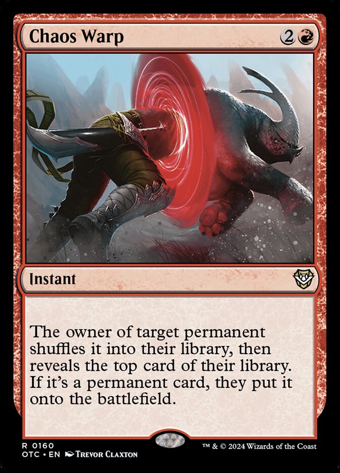 Chaos Warp, Outlaws of Thunder Junction Commander · 0160
