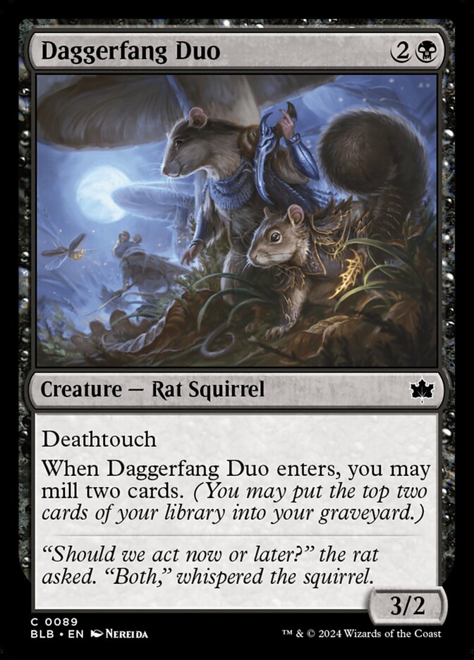 Daggerfang Duo, Bloomburrow · 0089