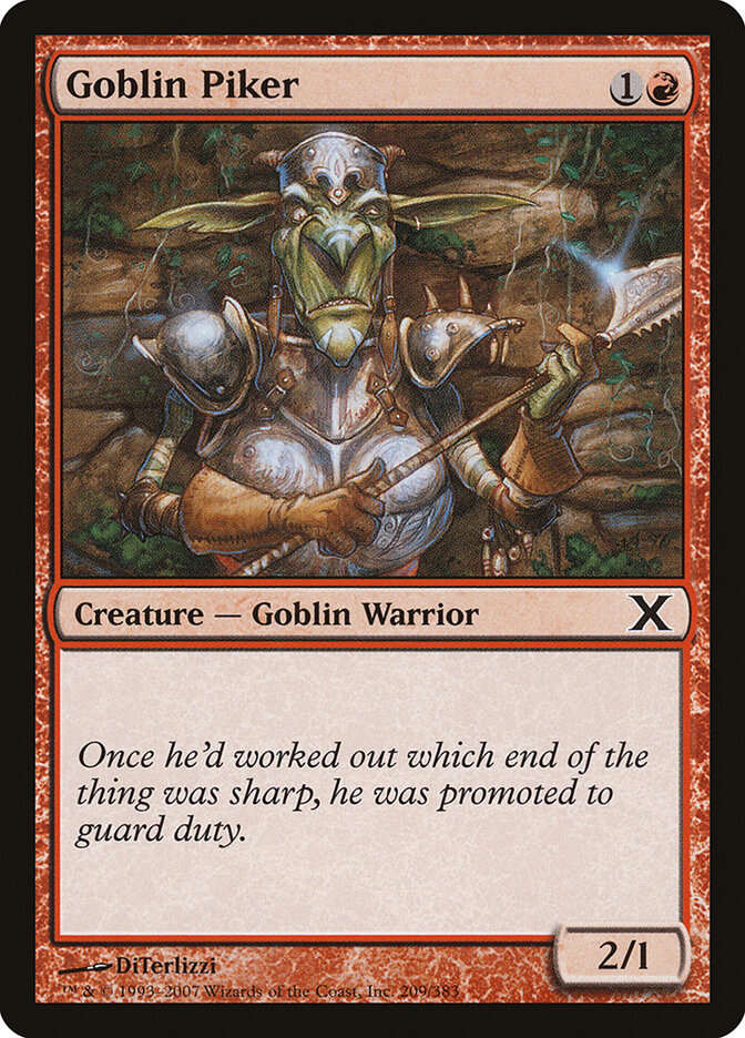 Goblin Piker, Tenth Edition · 209/383