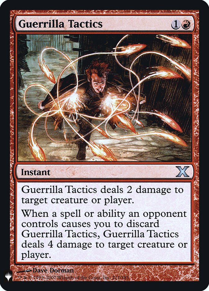 Guerrilla Tactics, The List · 10e-211