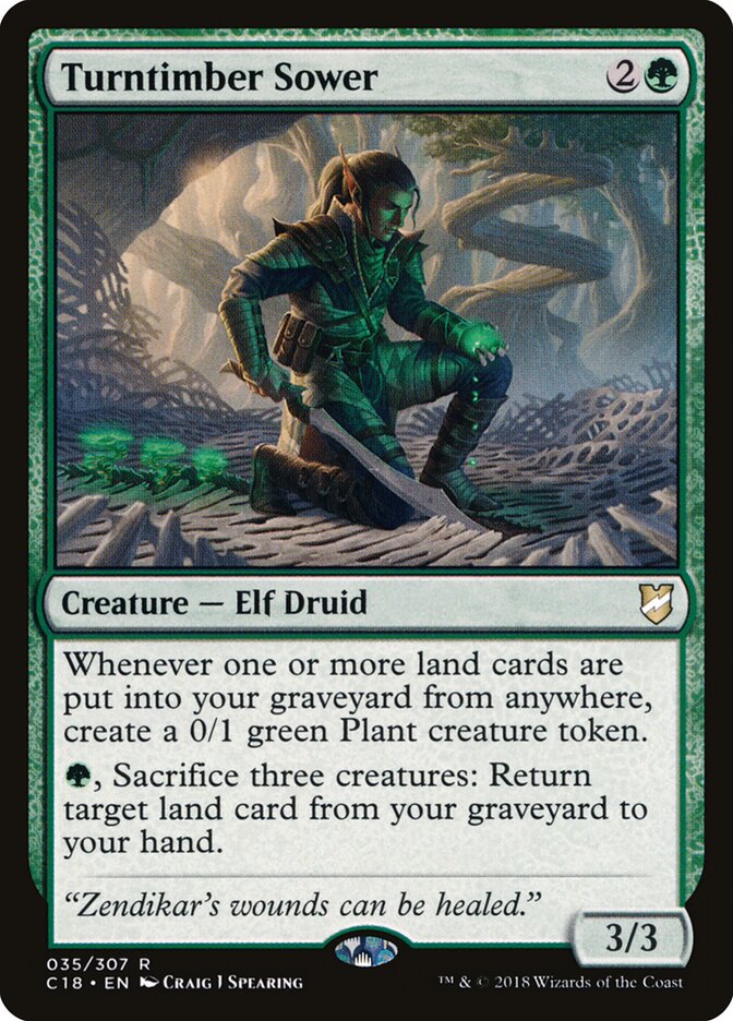 Turntimber Sower, Commander 2018 · 035/307