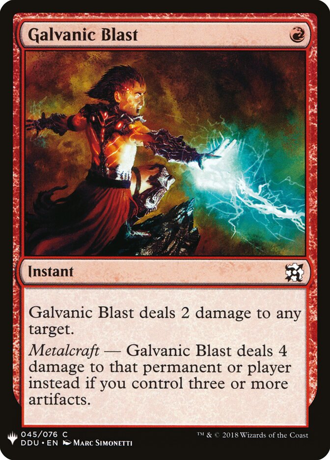 Galvanic Blast, The List · ddu-45