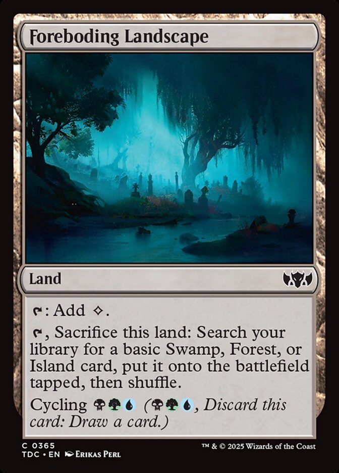 Foreboding Landscape, Tarkir: Dragonstorm Commander · 0365