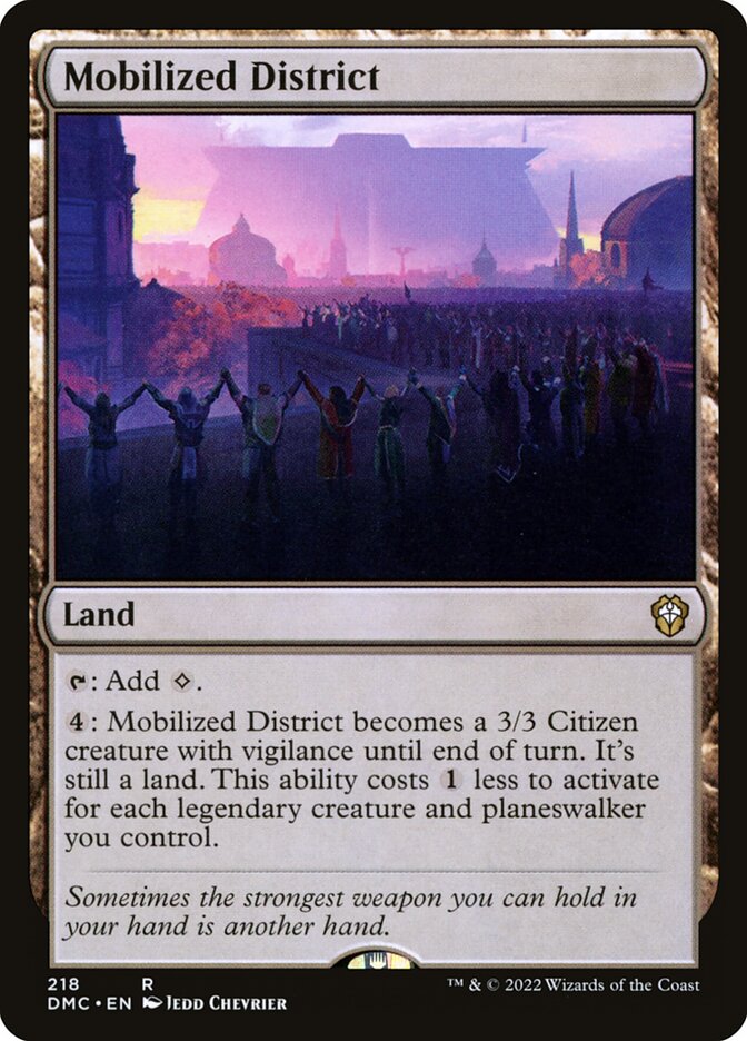 Mobilized District, Dominaria United Commander · 218
